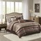 Edge Collections - 26" x 20" - Brown - Princeton Queen Red Brown Comforter Set - 7 Piece